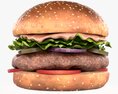 Hamburger Fast Food 02 3D 모델 