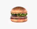 Hamburger Fast Food 02 3D-Modell