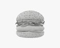 Hamburger Fast Food 02 Modèle 3d