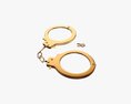 Handcuffs Gold 3D-Modell