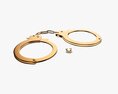 Handcuffs Gold Modelo 3d