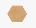 Hexagonal Tube Retail Cardboard Box 01 3D 모델 
