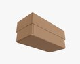 Lid And Try Cardboard Box 01 3D模型