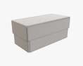 Lid And Try Cardboard Box 01 3D модель
