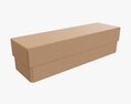 Lid And Try Cardboard Box 02 3D модель