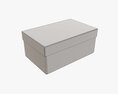 Lid And Try Cardboard Box 04 3d model