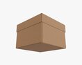 Lid And Try Cardboard Box 06 3d model