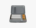 Metal Cigarette Case Box 01 Open 3D модель
