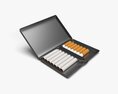 Metal Cigarette Case Box 02 Open Modelo 3d