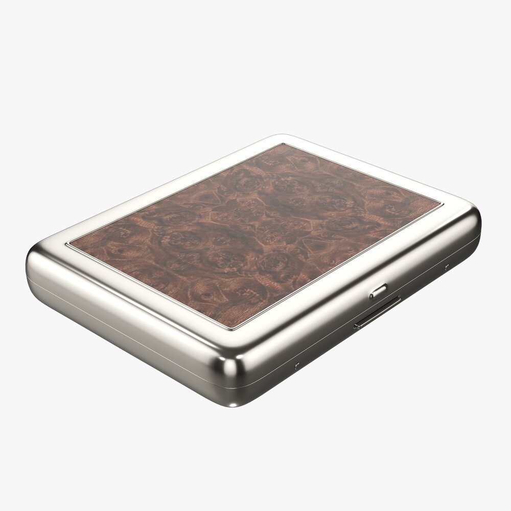 Metal Cigarette Case Box 03 Closed 3D模型