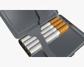 Metal Cigarette Case Box 03 Open Modelo 3d