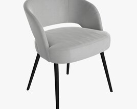 Modern Chair Upholstered 01 3D model