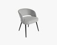 Modern Chair Upholstered 01 3D модель