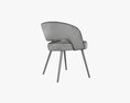 Modern Chair Upholstered 01 Modello 3D