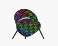 Modern Chair Upholstered 01 3D модель