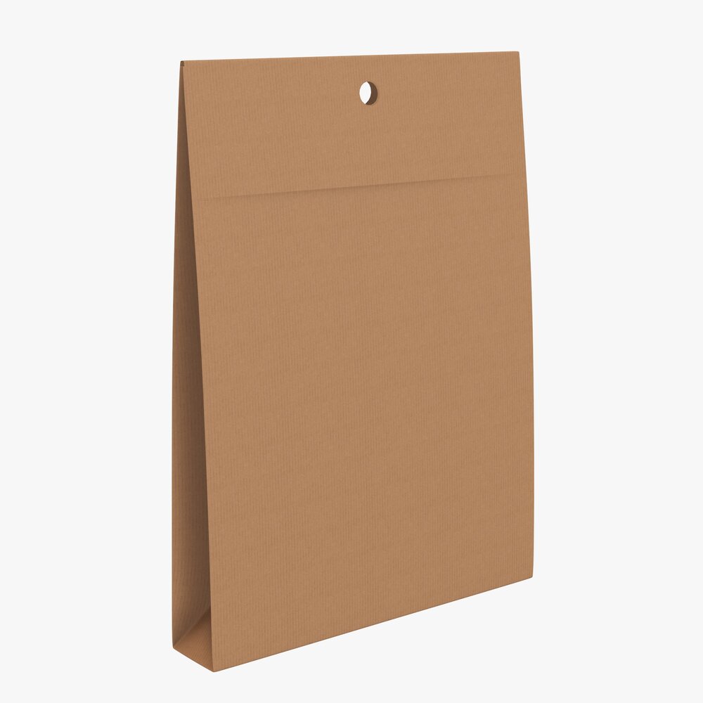 Paper Bag Packaging 01 3D model
