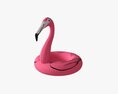Pink Flamingo Pool Float Modello 3D