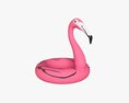 Pink Flamingo Pool Float Modello 3D