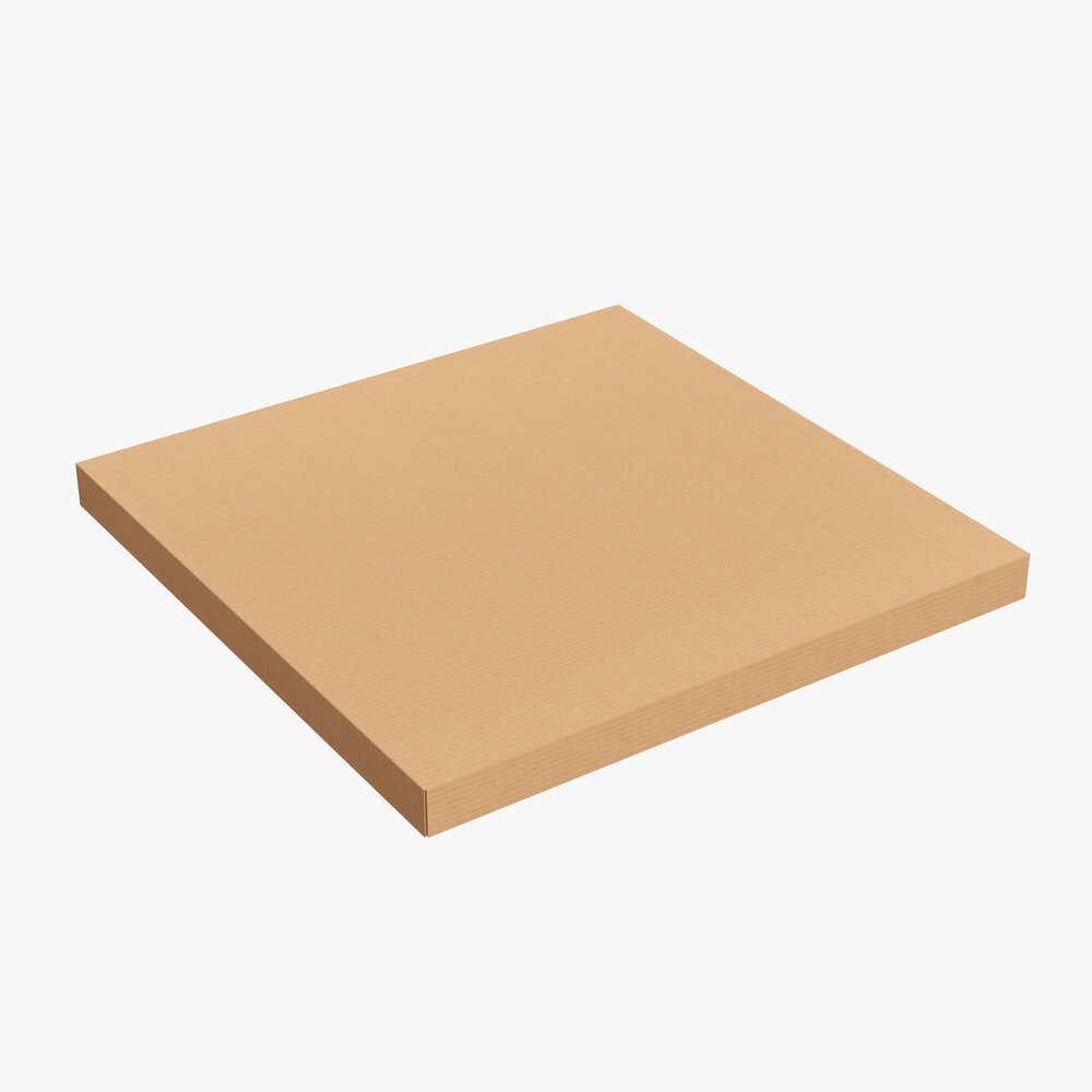 Pizza Cardboard Box Closed 01 3D模型
