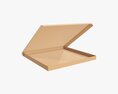 Pizza Cardboard Box Open 01 3Dモデル
