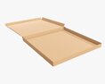 Pizza Cardboard Box Open 03 Modello 3D