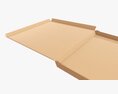 Pizza Cardboard Box Open 03 3d model