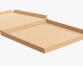 Pizza Cardboard Box Open 03 3d model