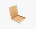 Pizza Small Cardboard Box Open 01 3D модель