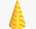 Yellow Party Hat Modelo 3d