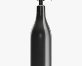 Plastic Shampoo Bottle With Dosator 3D модель