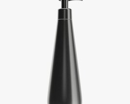 Plastic Shampoo Bottle With Dosator Cone Shape 3D模型