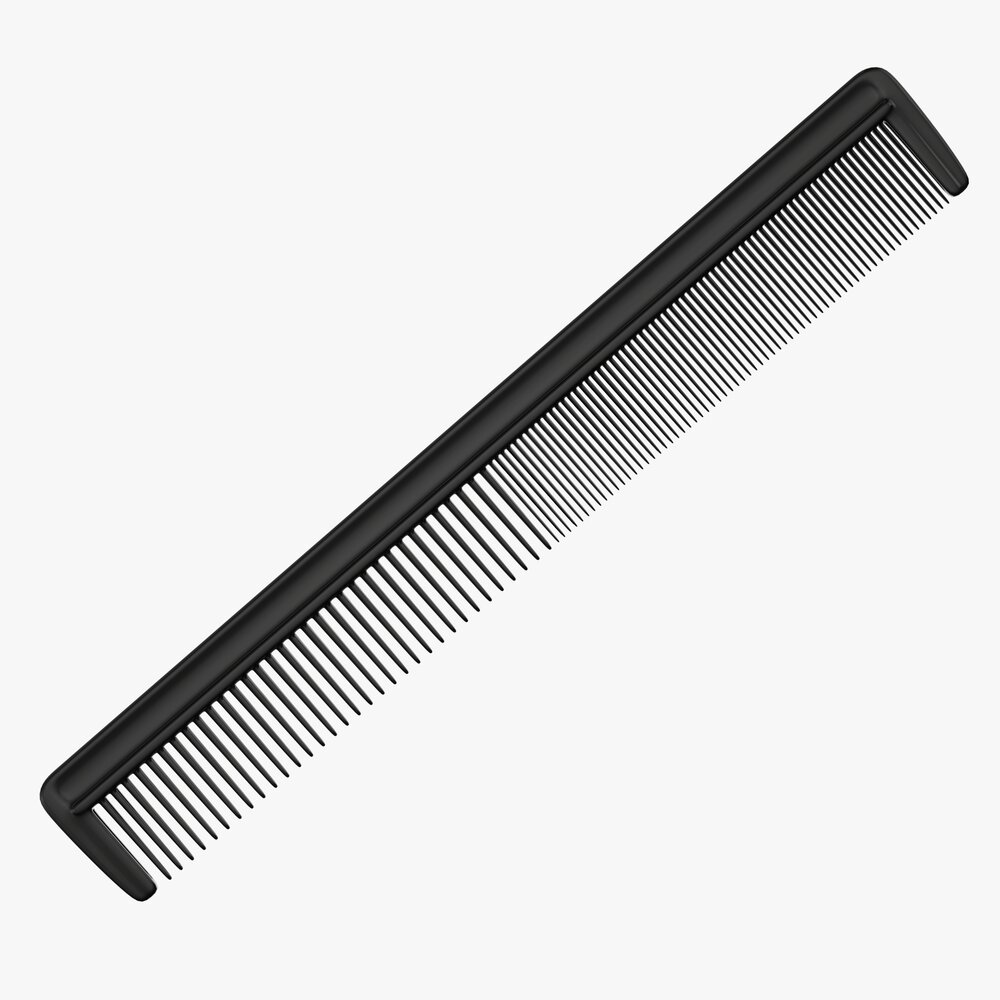 Pocket Hair Comb 3D model