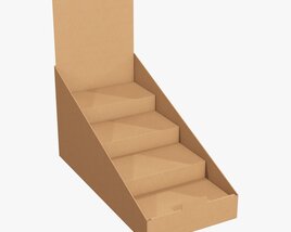 Product Display Cardboard Stand 01 3Dモデル