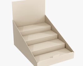 Product Display Cardboard Stand 02 3D-Modell