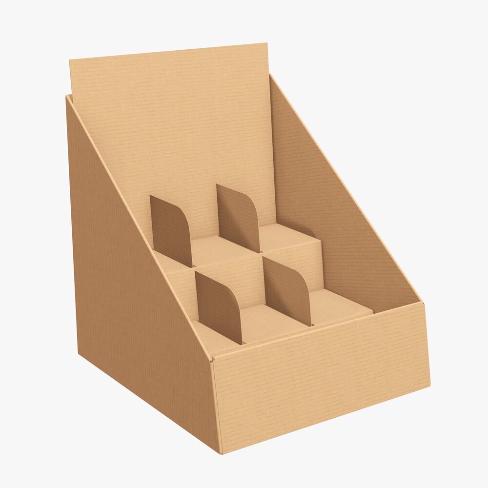 Product Display Cardboard Stand 03 3D-Modell