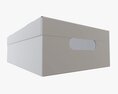 Shoes Cardboard Box Closed 3D модель