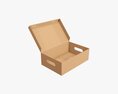 Shoes Cardboard Box Open Modelo 3d