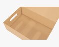 Shoes Cardboard Box Open Modèle 3d
