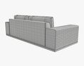 Sofa Modern Two Seat 3D 모델 
