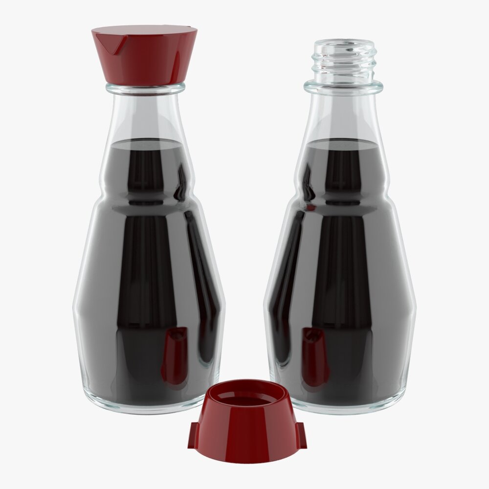 Soy Sauce Bottle 02 3D model