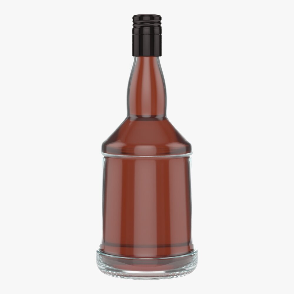 Whiskey Bottle 02 Modelo 3d