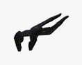 Groove Joint Water Pump Pliers 3Dモデル