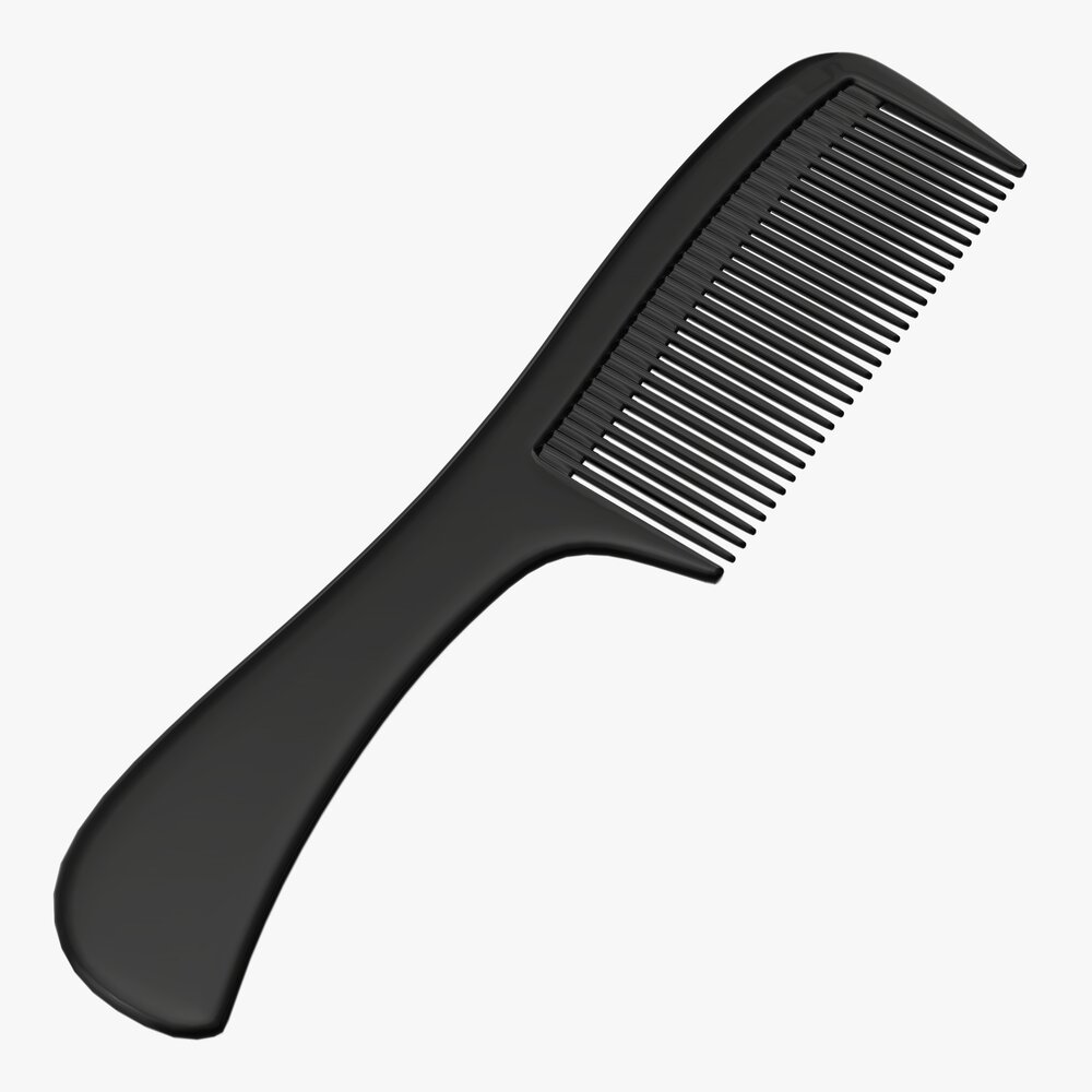 Wide Tooth Hair Comb 3D модель