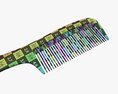 Wide Tooth Hair Comb 3d model