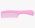Wide Tooth Hair Comb 2 3D模型