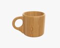 Wooden Mug Tableware 3Dモデル