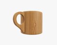 Wooden Mug Tableware 3D-Modell