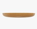 Wooden Round Tray Plate Tableware 3D模型