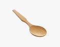 Wooden Spoon Flatware 3D 모델 