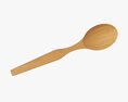 Wooden Spoon Flatware 3Dモデル